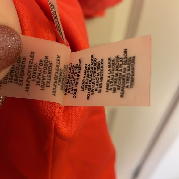 SOLD EUC size 12 Guess sexy flirty orange dress - Picture 5 of 7